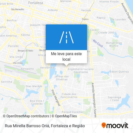 Rua Mirella Barroso Oriá mapa