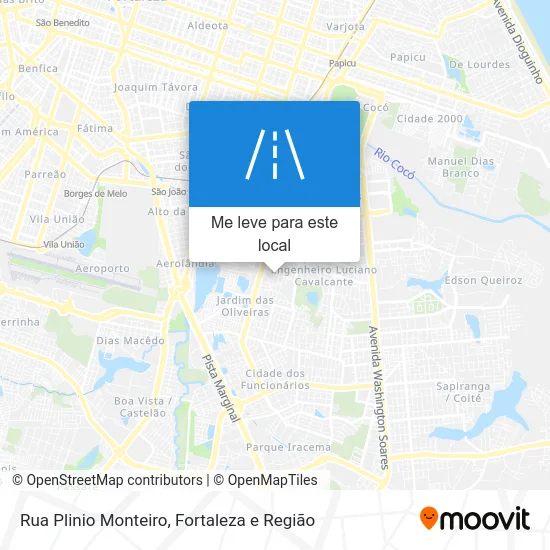 Rua Plinio Monteiro mapa