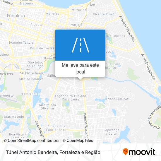 Túnel Antônio Bandeira mapa