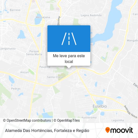 Alameda Das Hortências mapa