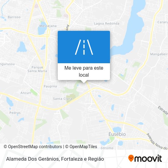 Alameda Dos Gerânios mapa