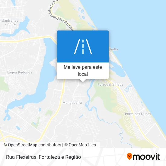 Rua Flexeiras mapa