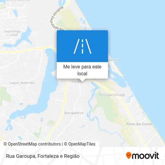 Rua Garoupa mapa