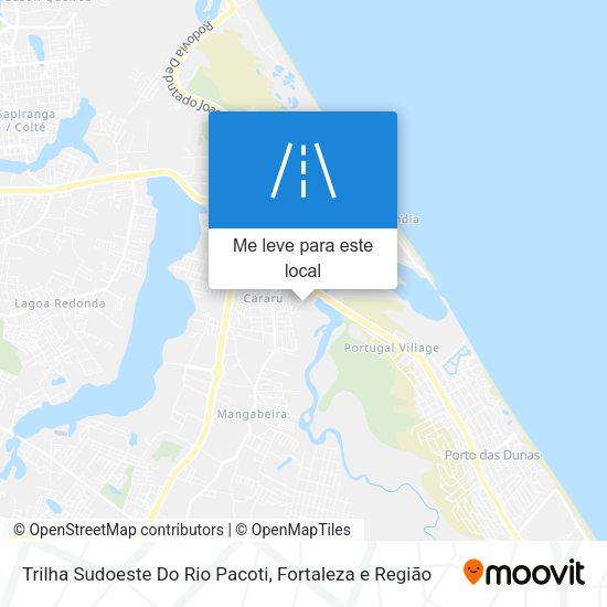 Trilha Sudoeste Do Rio Pacoti mapa