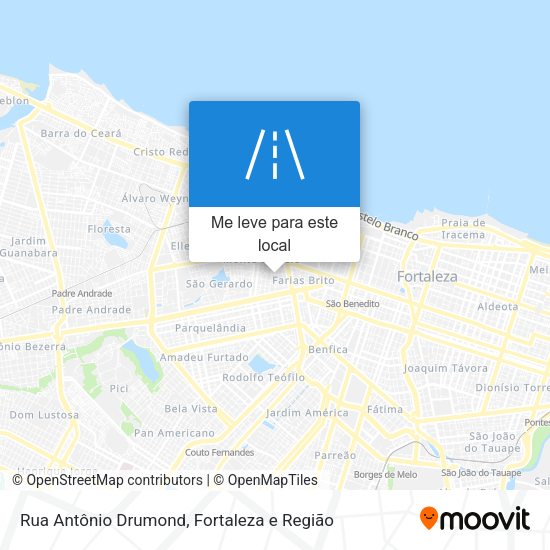 Rua Antônio Drumond mapa