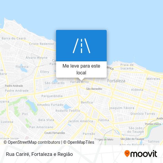 Rua Cariré mapa