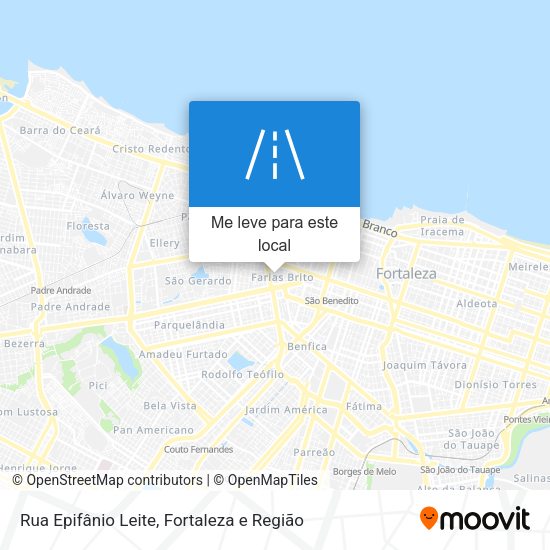 Rua Epifânio Leite mapa