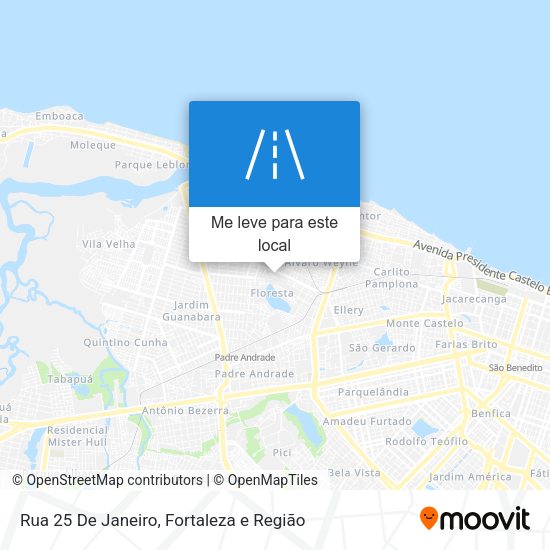 Rua 25 De Janeiro mapa