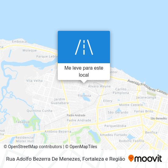 Rua Adolfo Bezerra De Menezes mapa