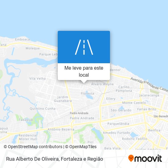 Rua Alberto De Oliveira mapa