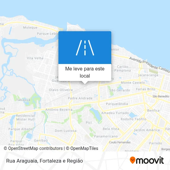 Rua Araguaia mapa