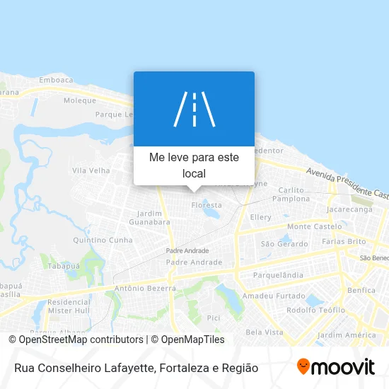 Rua Conselheiro Lafayette mapa