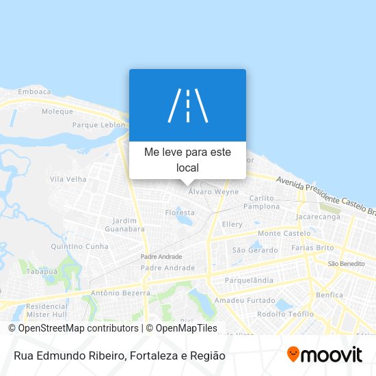 Rua Edmundo Ribeiro mapa