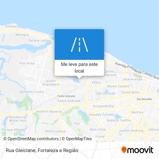 Rua Gleiciane mapa