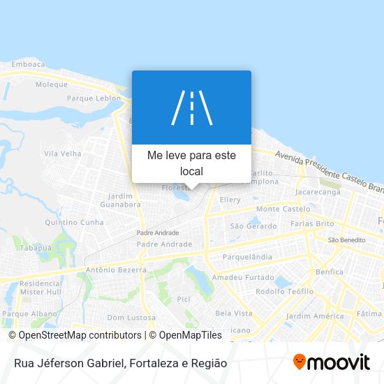 Rua Jéferson Gabriel mapa
