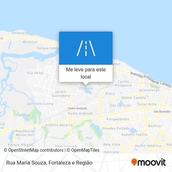 Rua Maria Souza mapa