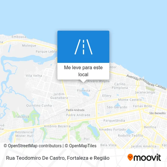 Rua Teodomiro De Castro mapa