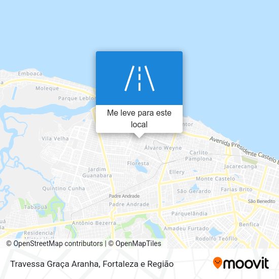 Travessa Graça Aranha mapa