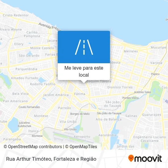 Rua Arthur Timóteo mapa
