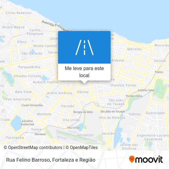 Rua Felino Barroso mapa
