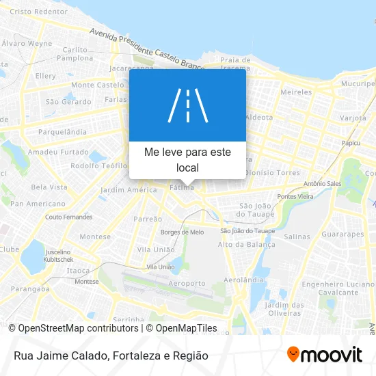 Rua Jaime Calado mapa