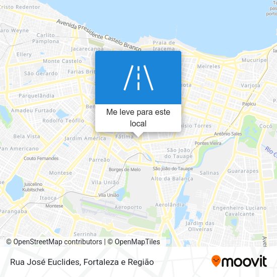 Rua José Euclides mapa