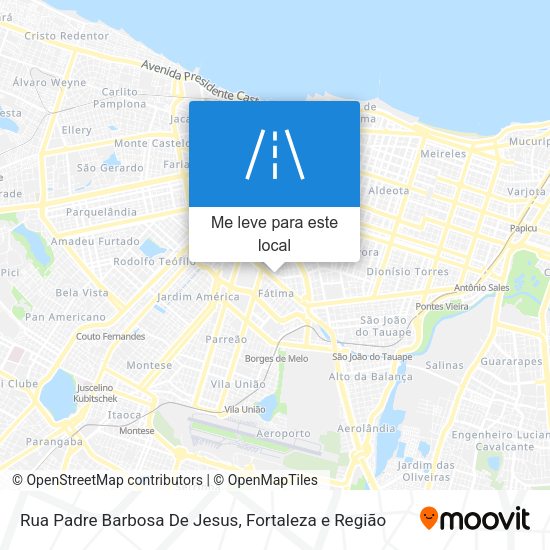 Rua Padre Barbosa De Jesus mapa