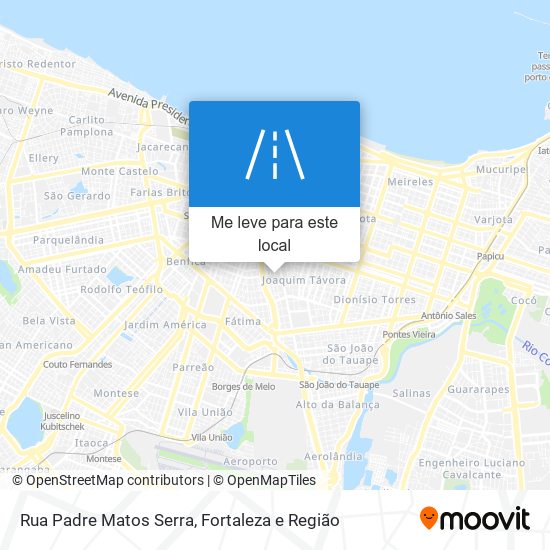 Rua Padre Matos Serra mapa