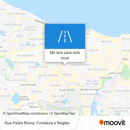 Rua Padre Roma mapa