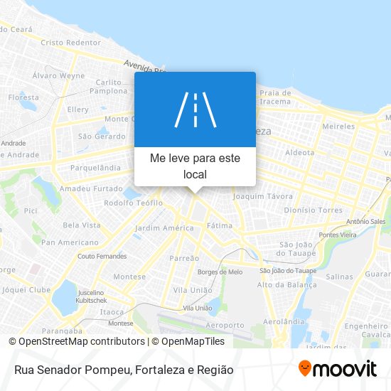 Rua Senador Pompeu mapa