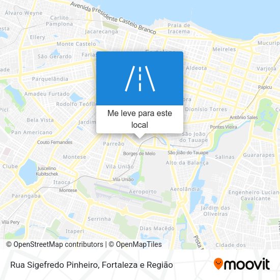 Rua Sigefredo Pinheiro mapa