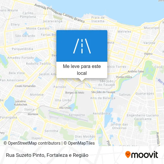 Rua Suzeto Pinto mapa