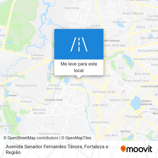 Avenida Senador Fernandes Távora mapa