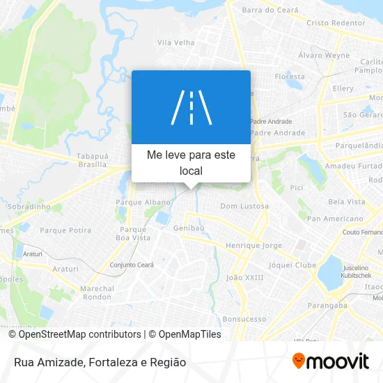 Rua Amizade mapa