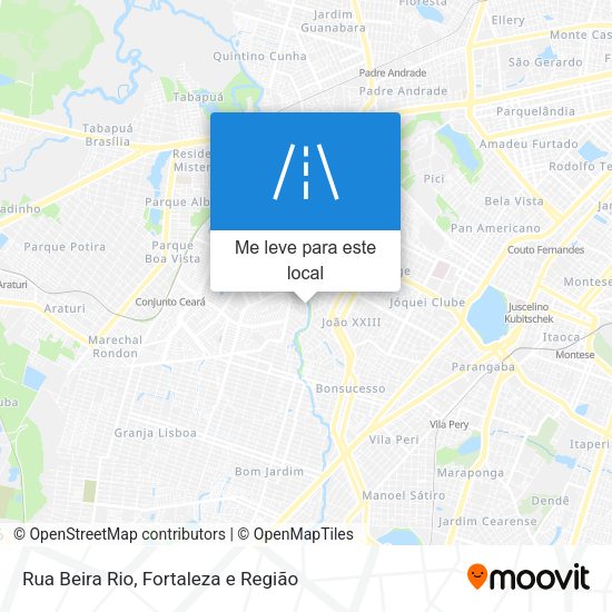 Rua Beira Rio mapa
