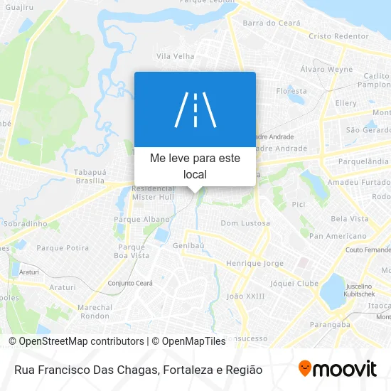Rua Francisco Das Chagas mapa