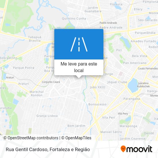 Rua Gentil Cardoso mapa