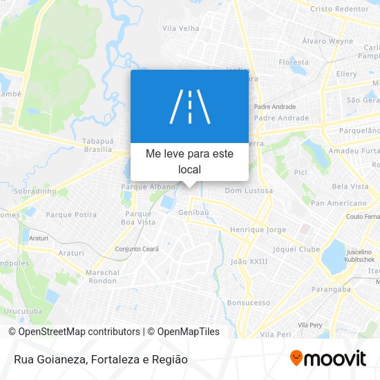 Rua Goianeza mapa