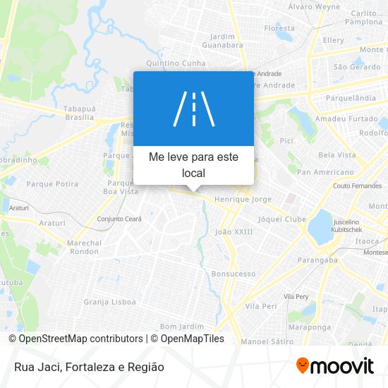 Rua Jaci mapa
