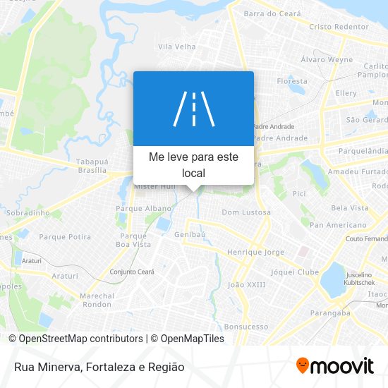 Rua Minerva mapa