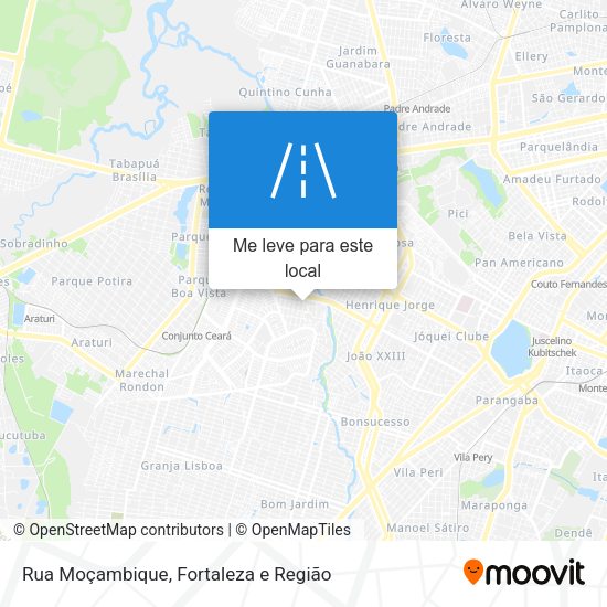 Rua Moçambique mapa