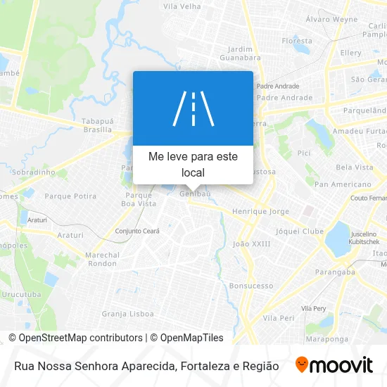 Rua Nossa Senhora Aparecida mapa