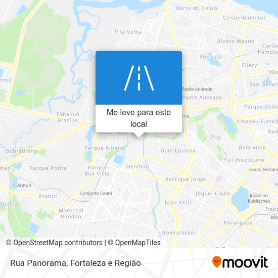 Rua Panorama mapa