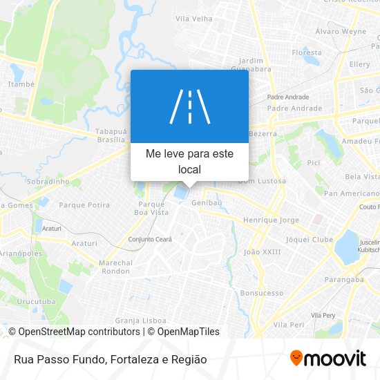 Rua Passo Fundo mapa