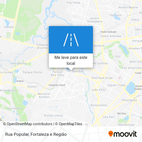 Rua Popular mapa