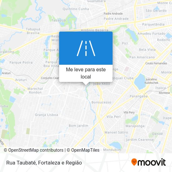 Rua Taubaté mapa