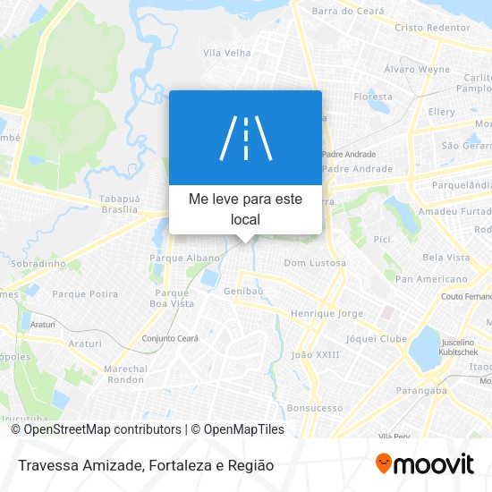 Travessa Amizade mapa