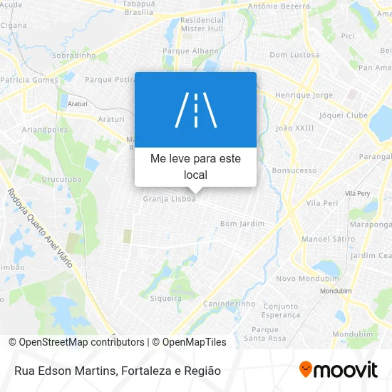 Rua Edson Martins mapa