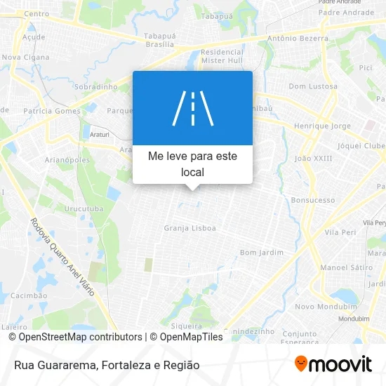 Rua Guararema mapa
