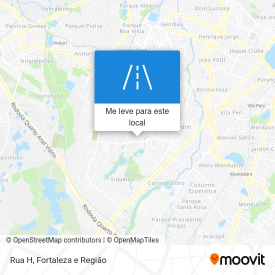 Rua H mapa